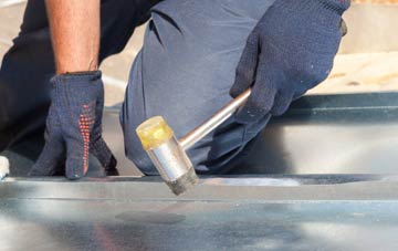 Lawn metal flat roofing repairs